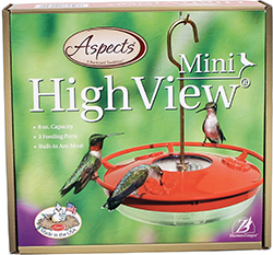 HUMMZINGER HIGHVIEW MINI HUMMINGBIRD FEEDER