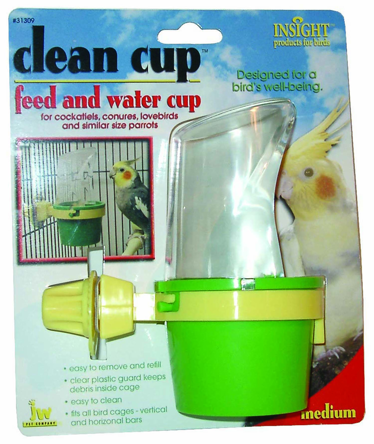 Medium feed & water cup