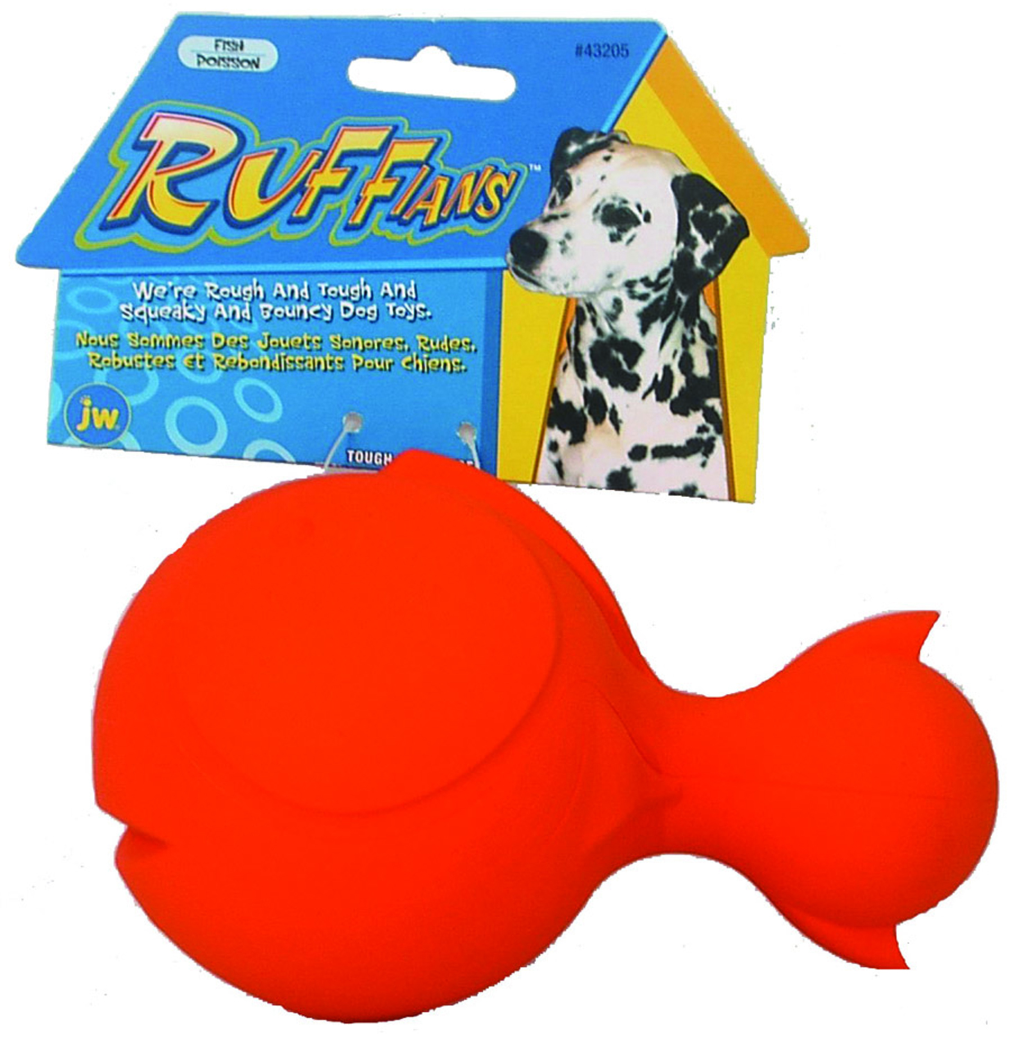 Ruffians Fish Rubber Dog Toy