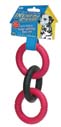 Small rubber invincible chains, triple link dog toy