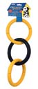Large invincible rubber chains, triple link dog toy