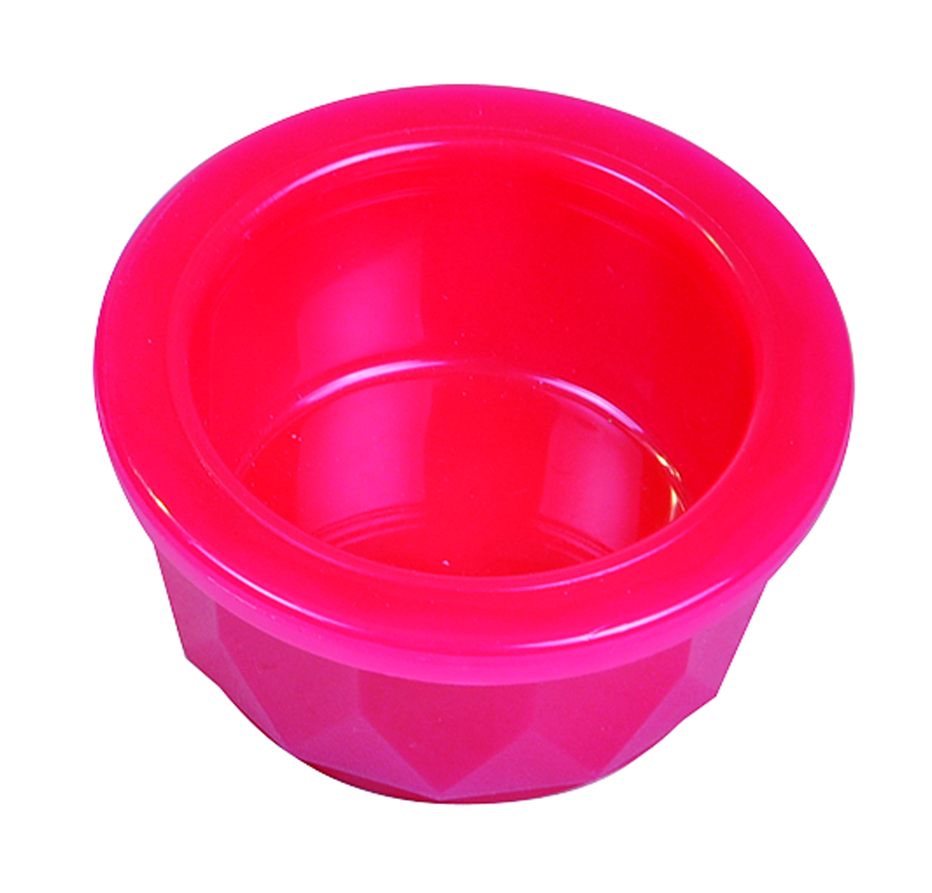 4 Oz Plastic Crock Style Dog Bowl - Translucent