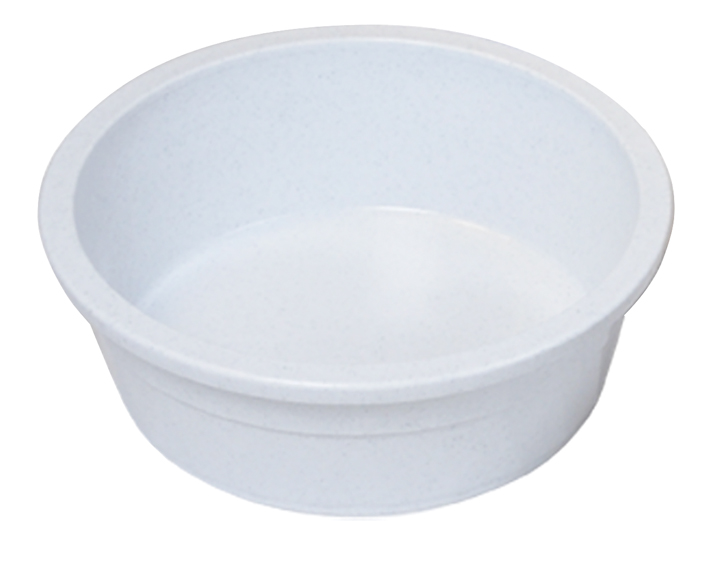 106 Oz Plastic Crock Style Dog Dish - Translucent