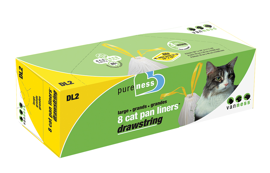 DRAWSTRING CAT PAN LINERS