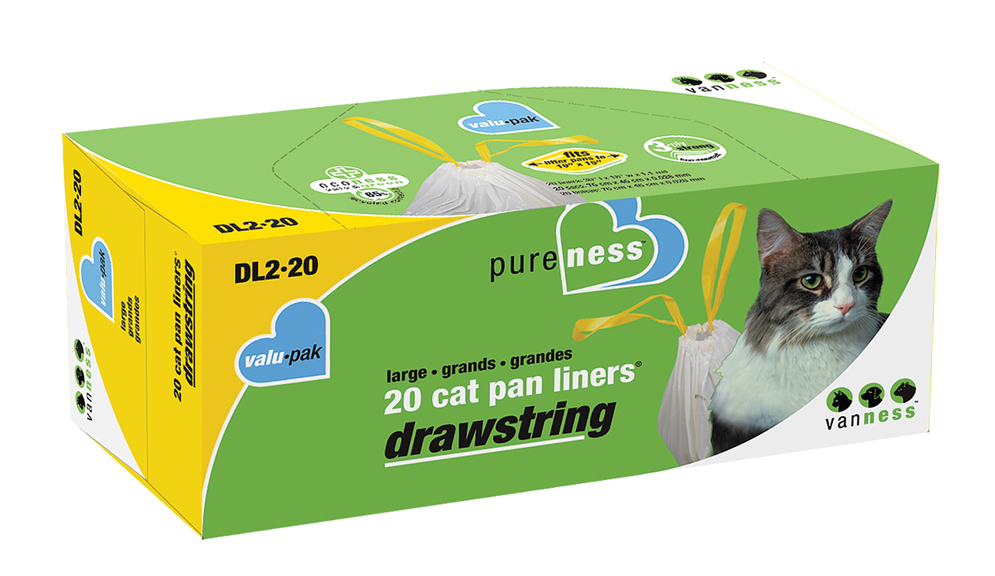 Large Drawstring Cat Pan Liners