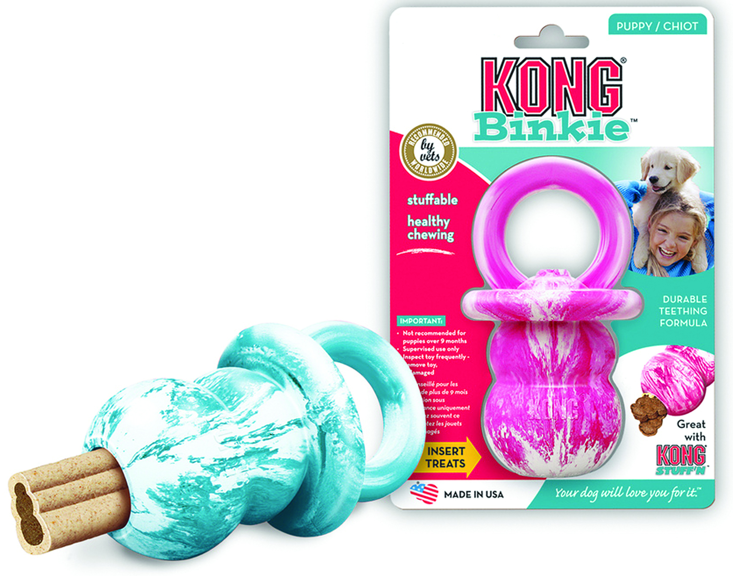 Medium Kong Binkie Puppy Dog Toy