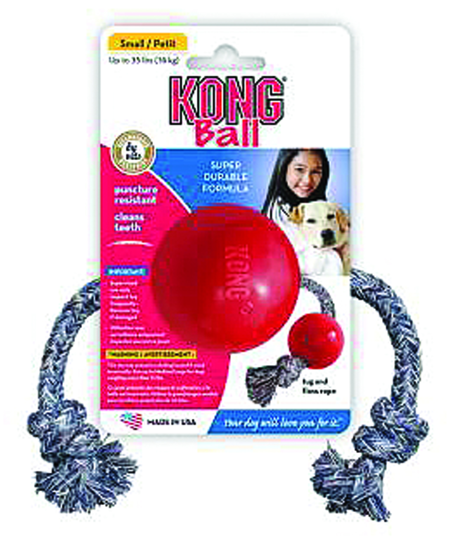 KONG BALL WITH ROPE