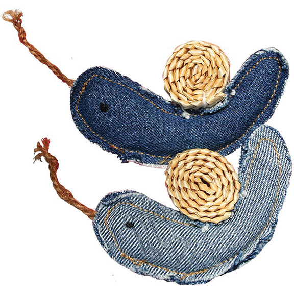 DENIM SNAILS CAT TOY