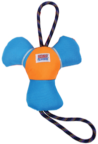 PULL-N-SQUEAK PROPELLER DOG TOY