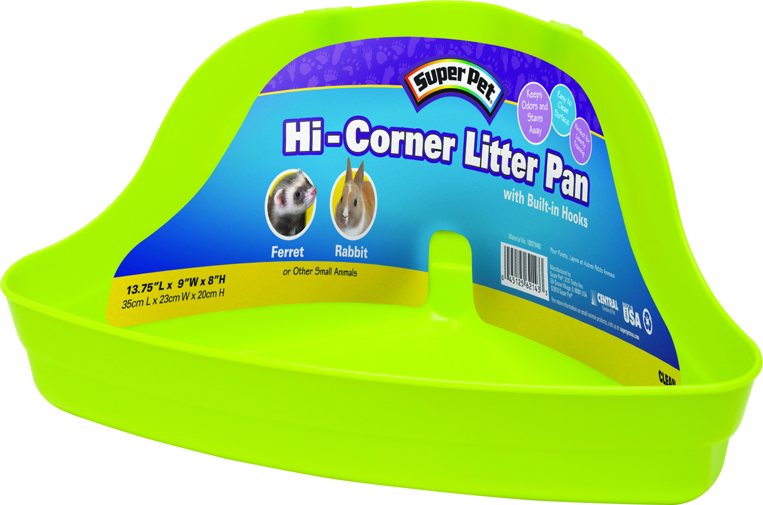 Hi-Corner Litter Pan