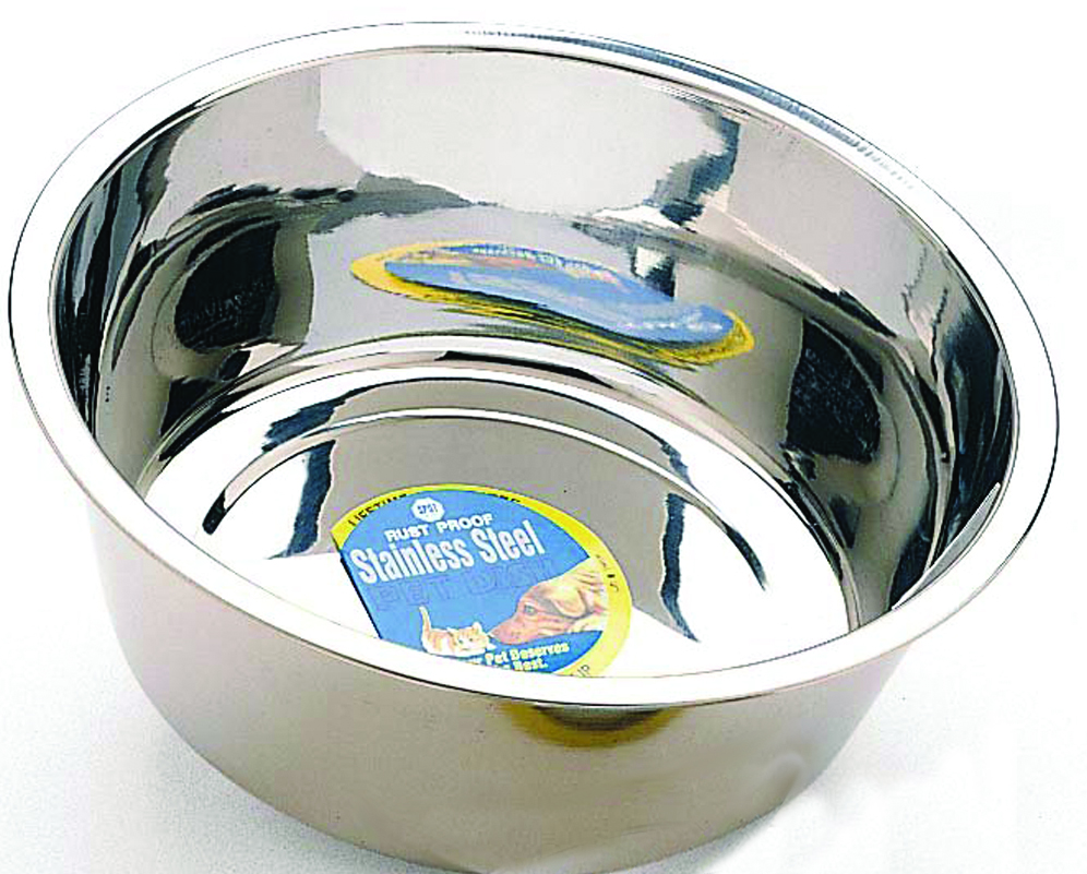 1Qt Stainless Steel Mirror Dog Dish