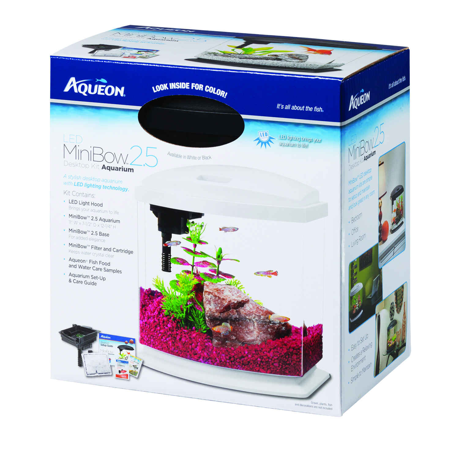 AQUEON LED MINI BOW AQUARIUM KIT