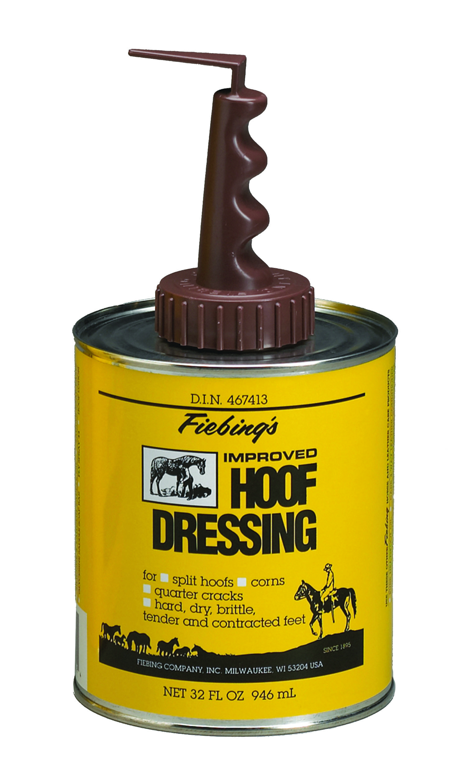 Fiebing Hoof Dressing With Brush Top Applicator