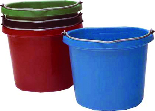 Flat Back Bucket 20qt - Sapphire Blue