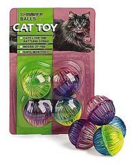 Shimmer Balls Cat Toy 4 Pack