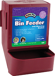 Gravity Bin Feeder With Bracket - Red