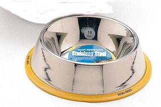 16 Oz No Tip Stainless Steel Mirror Dog Dish