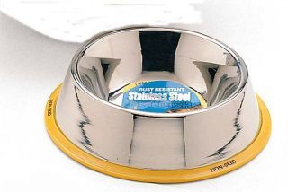 24 Oz No Tip Stainless Steel Mirror Dog Dish