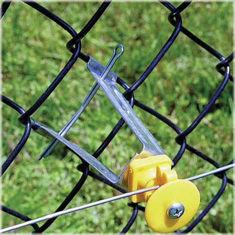 CHAIN LINK FENCE INSULATOR