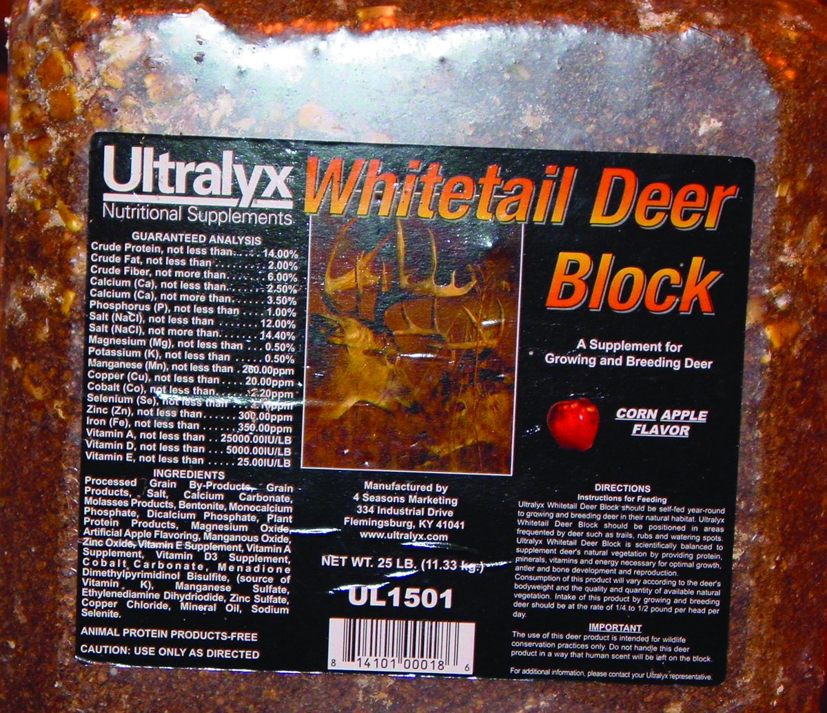 Whitetail Deer Block   25 lb