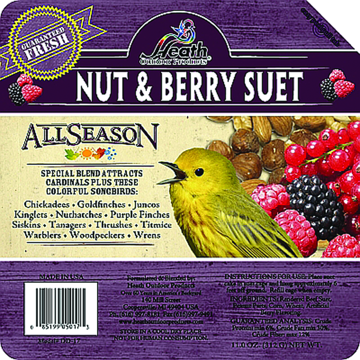 Suet Berry Nut Delight Cake