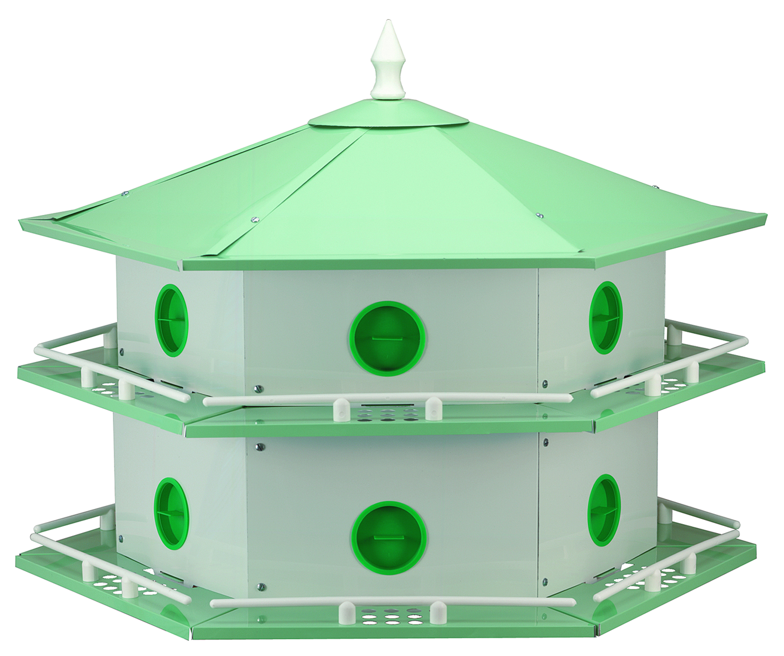 Aluminum 12-Room Deluxe Purple Martin House