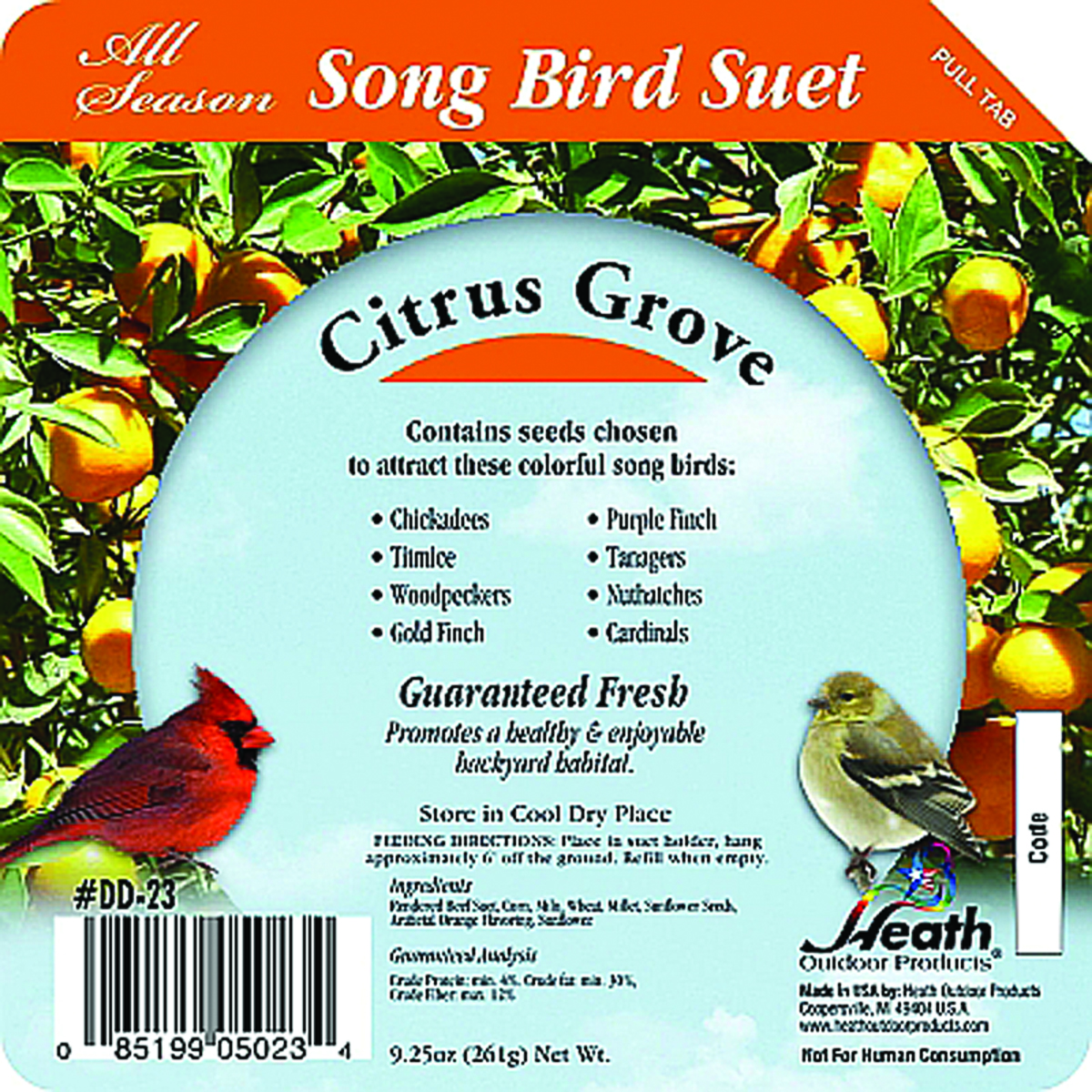 Suet Songbird Citrus Blend Cake