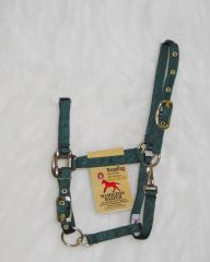 Weanling Adjustable Halter W/snap - Hunter Green