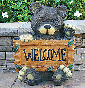 WELCOME BEAR STATUARY