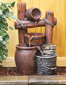 RUSTIC POTS FOUNTAIN