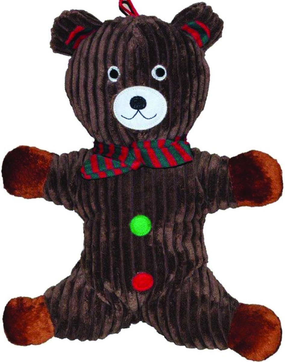 HOLIDAY GINGERBREAD PLUSH DOG TOY