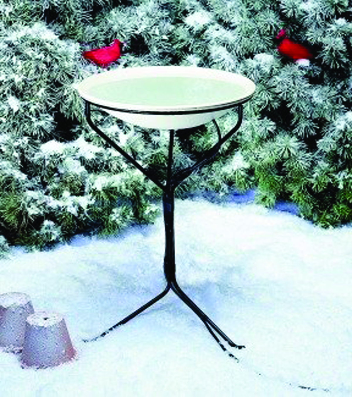 HEATED BIRD BATH WITH STAND