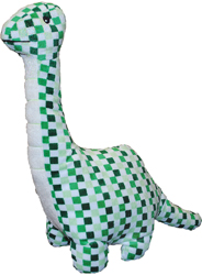 MIGHTY MINT DINO PLUSH DOG TOY