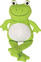 TUFF PUFF FROGGLE PLUSH DOG TOY