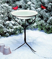 HEATED BIRD BATH WITH STAND