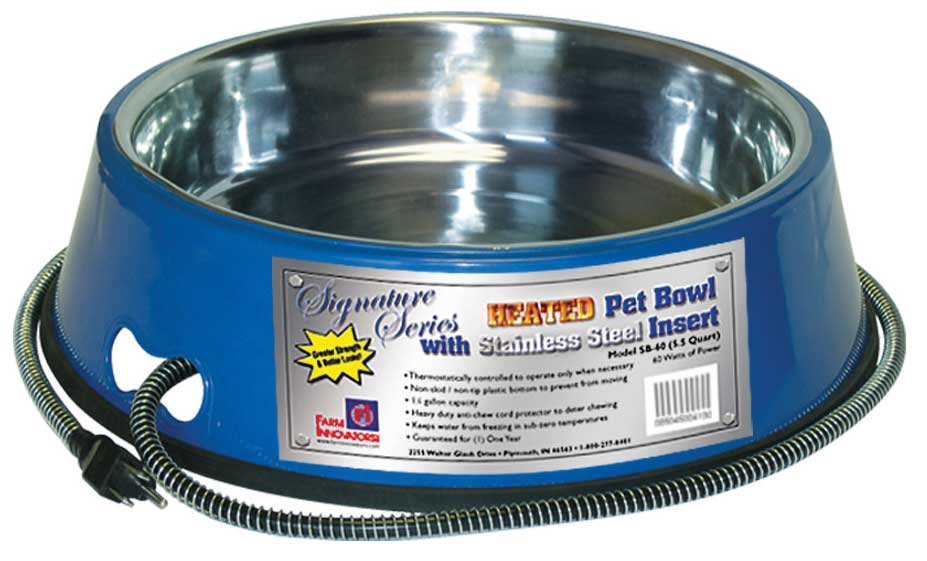 HEATED STAINLESS PET BOWL