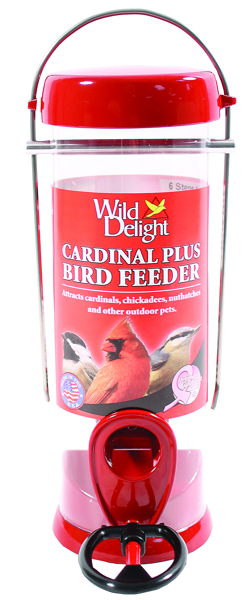 WILD DELIGHT CARDINAL PLUS BIRD FEEDER