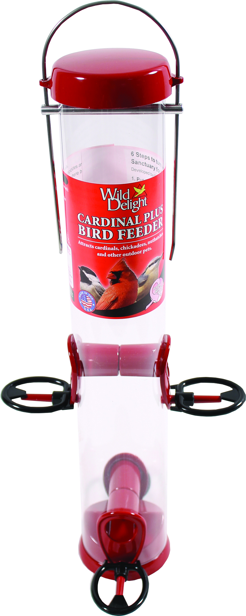 WILD DELIGHT CARDINAL PLUS BIRD FEEDER