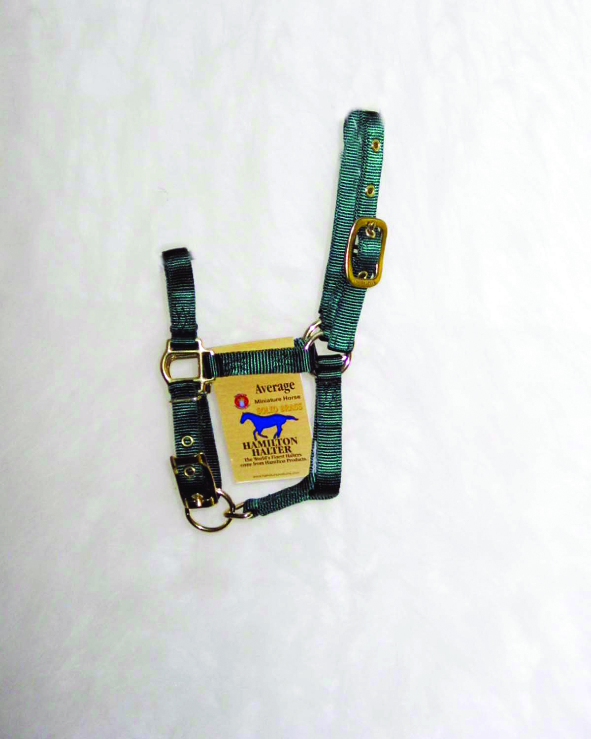 Deluxe Foal Mini Adjustable Halter - Hunter Green