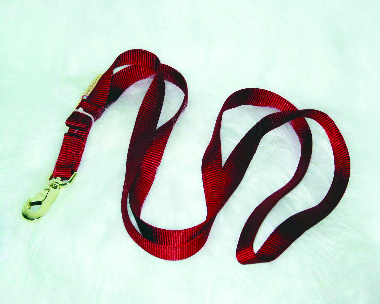 Nylon Lead W/snap 7ft - Red