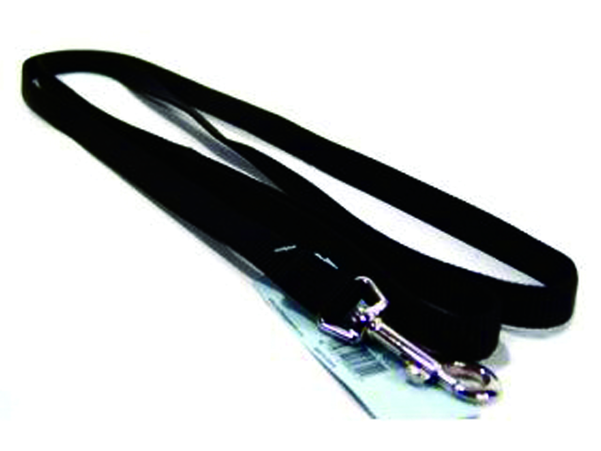 Single Thick Nylon Leash - Black