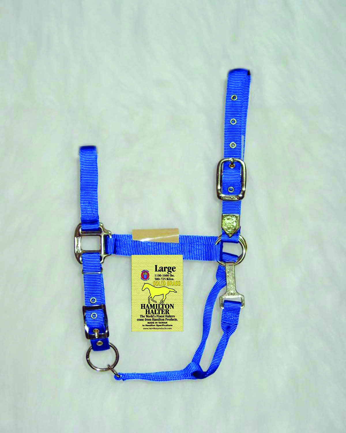 Nylon Adjustable Chin Halter - Blue - Large