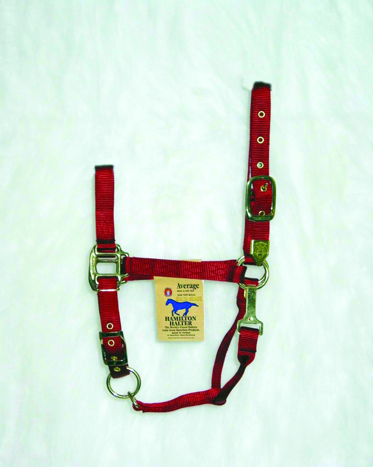 Nylon Adjustable Chin Halter - Red - Average