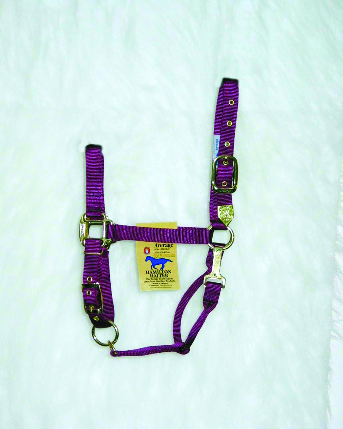 Nylon Adjustable Chin Halter - Wine - Average