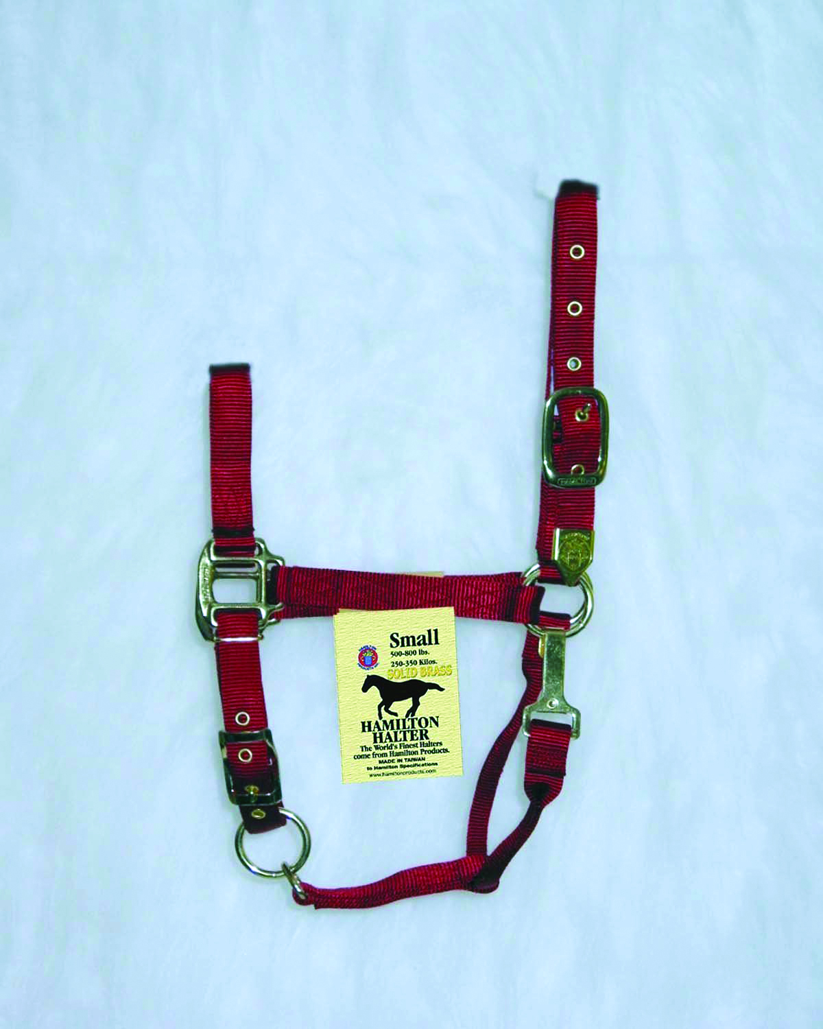 Nylon Adjustable Chin Halter - Red - Small