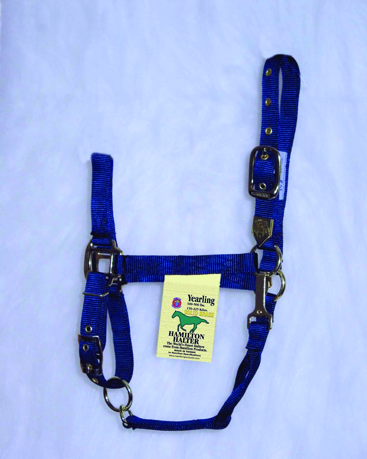 Nylon Adjustable Chin Halter - Navy - Yearling