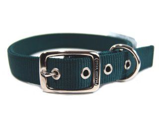 Deluxe Double Thick Nylon Collar - Hunter - 1" X 24"
