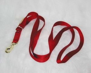Nylon Lead W/snap 7ft - Red