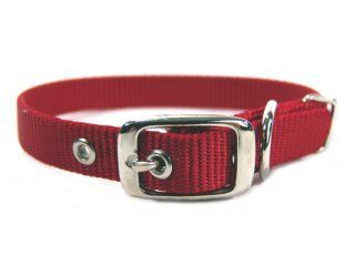 5/8" Nylon Dog Collar - Red -16