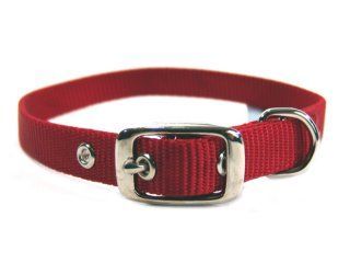 5/8" Nylon Dog Collar - Red -18